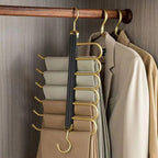 Space-Saving Aluminum Trouser Hangers for Efficient Storage