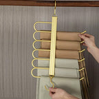 Space-Saving Aluminum Trouser Hangers for Efficient Storage