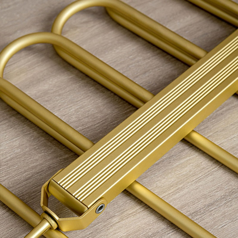 Space-Saving Aluminum Trouser Hangers for Efficient Storage
