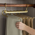 Space-Saving Aluminum Trouser Hangers for Efficient Storage