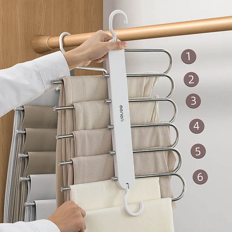 6-in-1 Hose Hanging Shelf Organizer for Efficient Storage